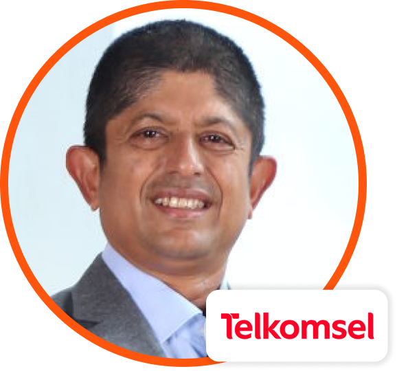 Headshot of Bharat Alva who is Chief Information Officer at Telkomsel.