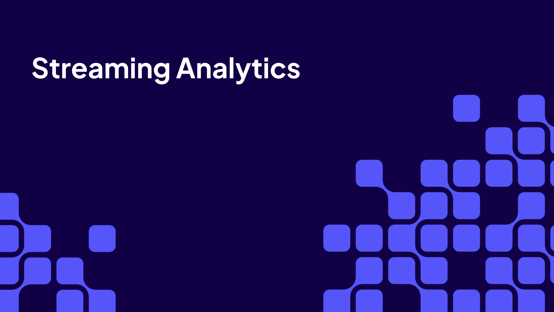 Streaming Analytics video